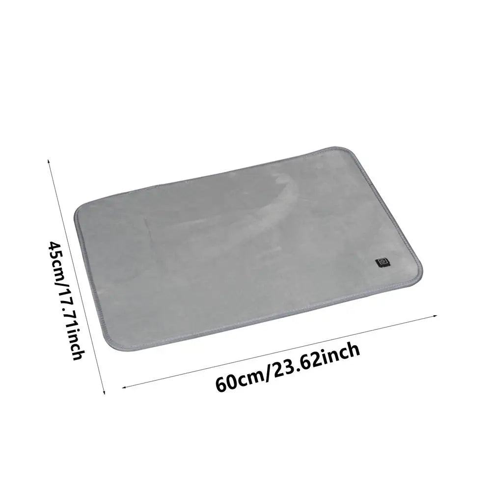 Heating Pad For Pets Anti Slip Cat Heated Pad With 3 Heating Level Durable Pet Warming Pad Auto Shut Off Heated Cushion