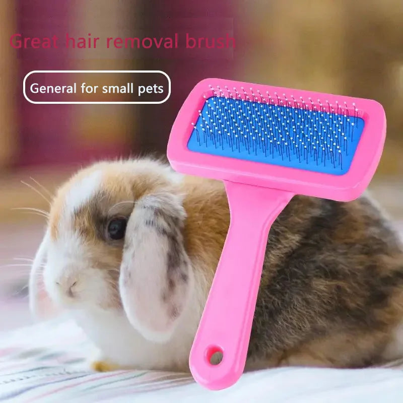 Rabbit Brush Pet Grooming Comb Dutch Pig Dogs Combs Dry Cleaning Brushes Guinea Pig Peines Pets Grooming Needle Comb for Rabbits