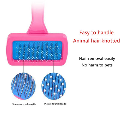 Rabbit Brush Pet Grooming Comb Dutch Pig Dogs Combs Dry Cleaning Brushes Guinea Pig Peines Pets Grooming Needle Comb for Rabbits