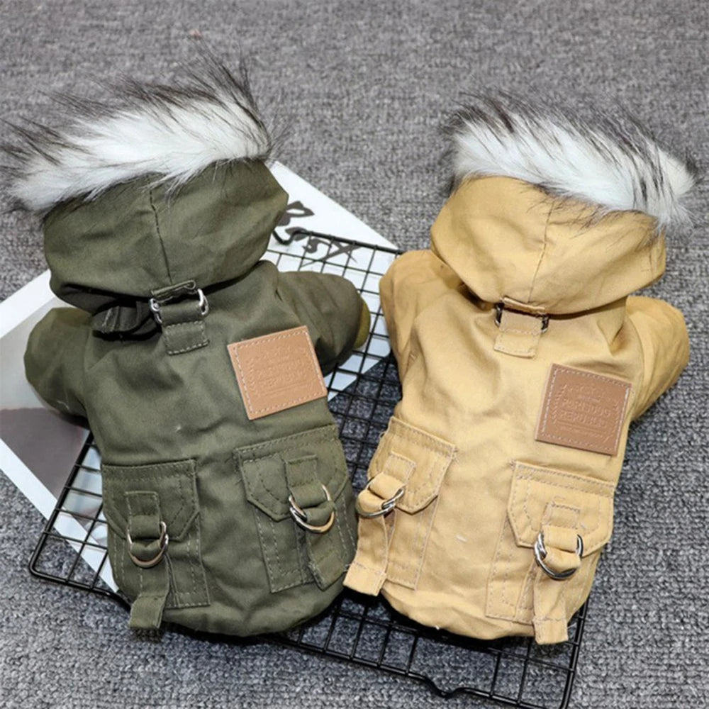 Winter Fashion Pet Dog Jackets for Small Medium Dogs Thicken Warm Chihuahua Yorkies Hoodie Pets Coats Clothing