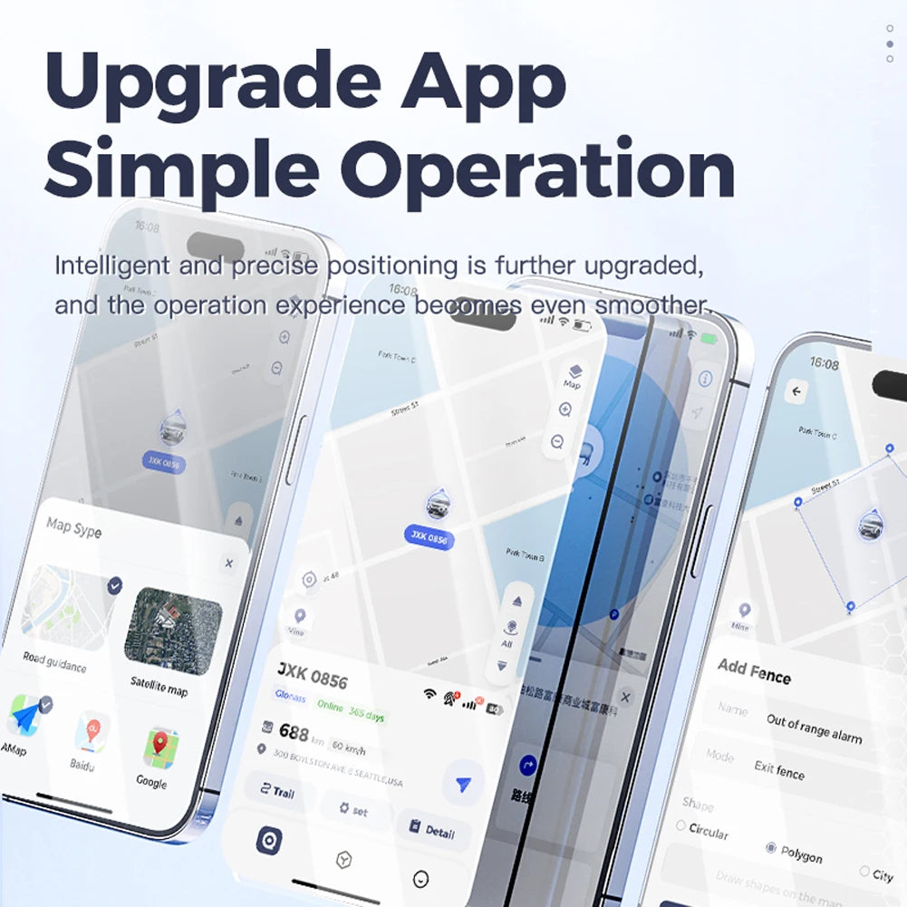 Portable 4G GPS Tracker with App Real Time Car Tracking Device Anti-Lost Recording Tracking Device for Elderly children Pets Car