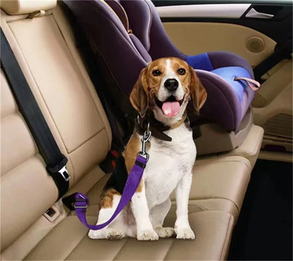 Pet Cat Dog Car Seat Belt Adjustable Pet Dog Seat Breakaway Solid Car Harness Outdoor Travel Safety Protector Pets Accessories