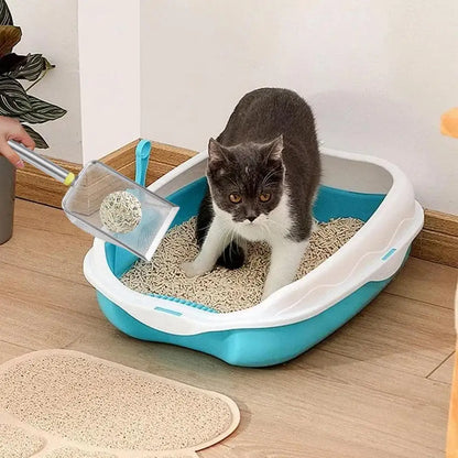 Pets Litter Sand Shovel Ergonomic Handle Deep Shovel Pet Cleaning Tool Pooper Scooper For Cats Waste Receptacles Pet Toilet