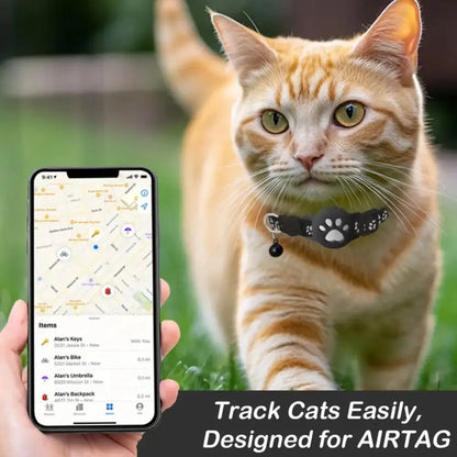 Cat Trackers GPS Cat Tracker Collar Pet Kitten GPS Collar Multifunctional Pet Smart GPS Trackers Pets Accessories iOS compatible