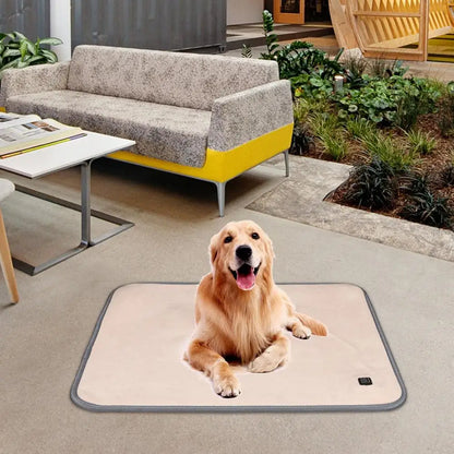 Heating Pad For Pets Anti Slip Cat Heated Pad With 3 Heating Level Durable Pet Warming Pad Auto Shut Off Heated Cushion