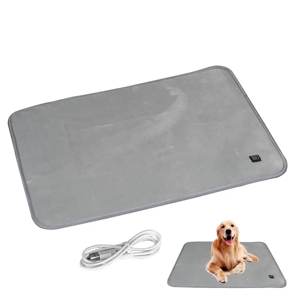 Heating Pad For Pets Anti Slip Cat Heated Pad With 3 Heating Level Durable Pet Warming Pad Auto Shut Off Heated Cushion