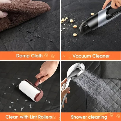 Dog Car Seat Cover for Pets 100% Waterproof Seat Cover Hammock Scratch Proof Nonslip Durable Soft Back Seat Cover for Cars Truck