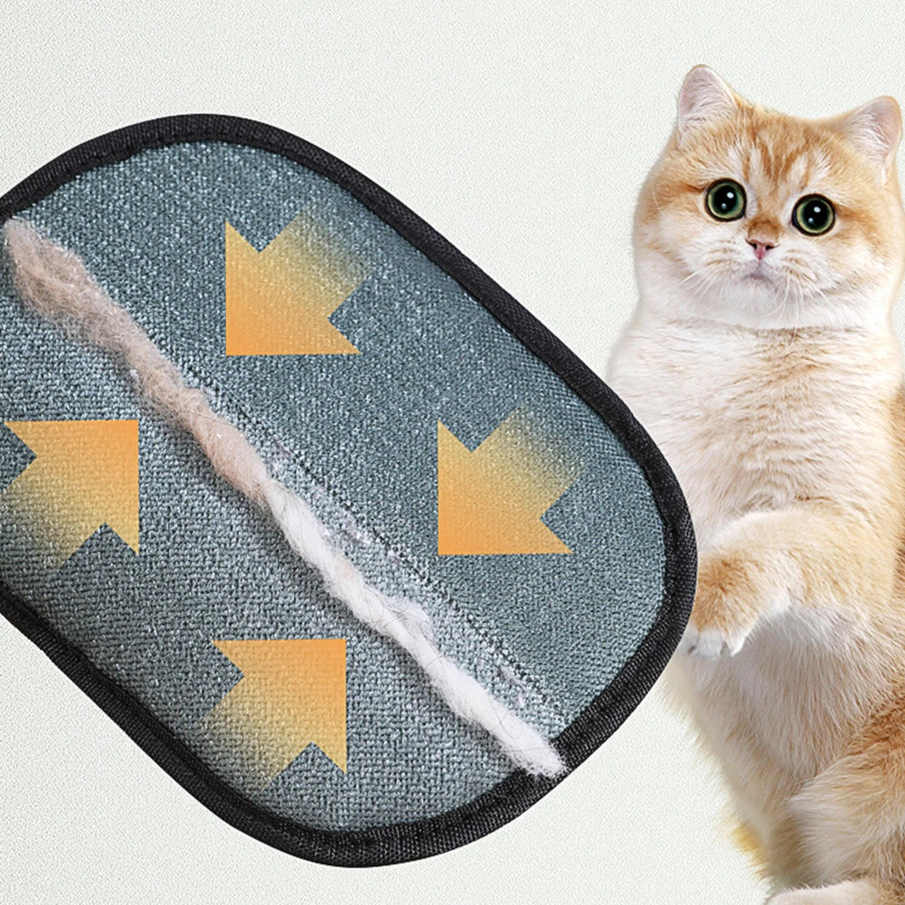 Pet Hair Removal Tool Set Reusable Static Removal Gloves, Double-Sided Grooming Gloves for Pets Removes Pet Fur Hair for Carpets