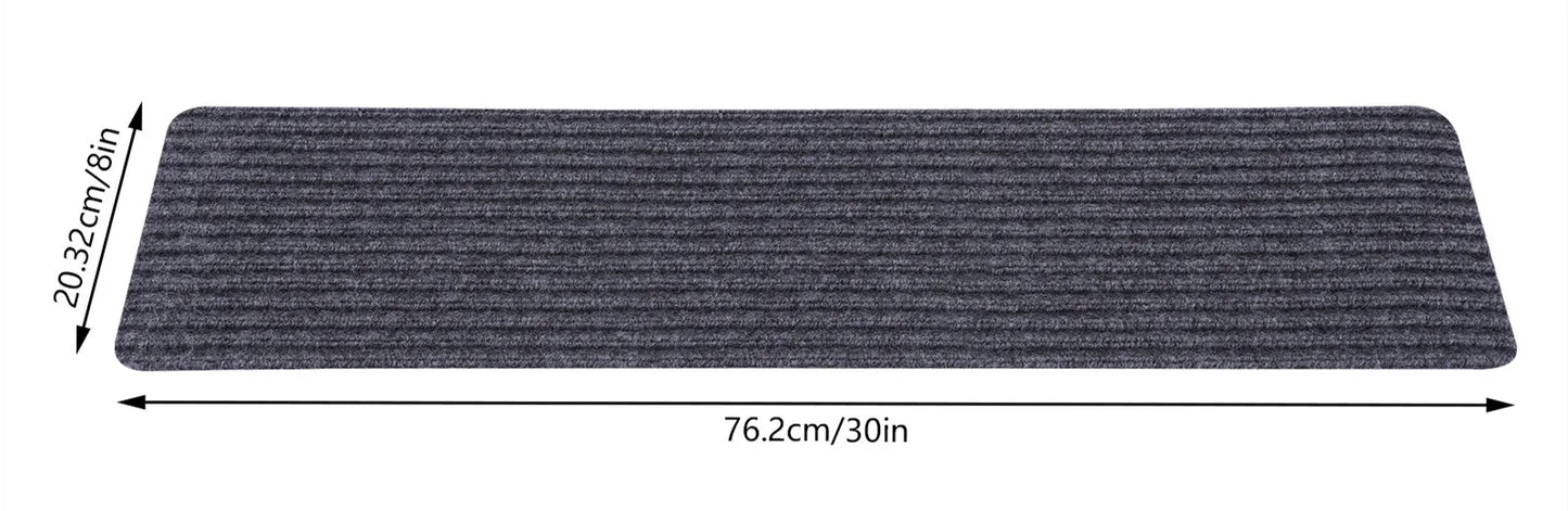 8"x 30" 15PCS Carpet Stair Treads, Non-Slip Carpet Stair Runner with Non Skid Rubber Backing Perfect for Pets, Elders