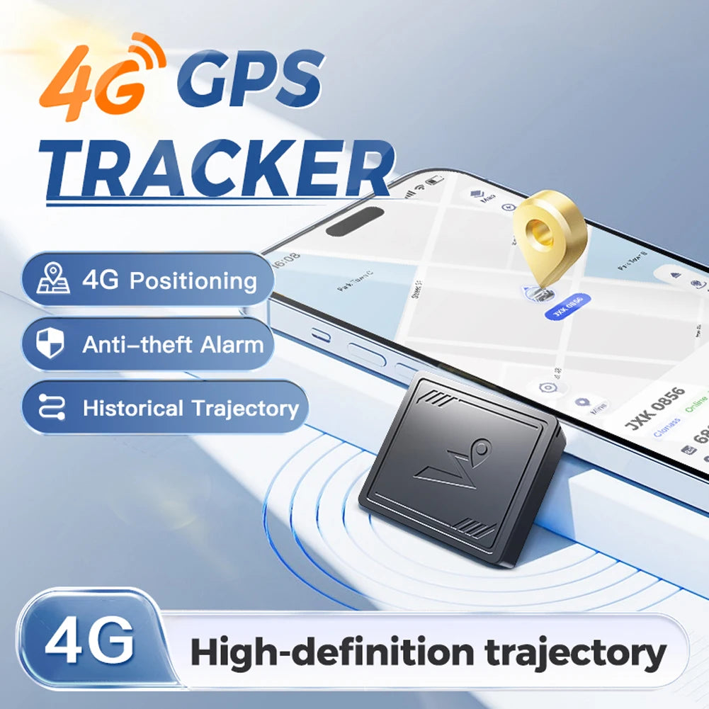 Portable 4G GPS Tracker with App Real Time Car Tracking Device Anti-Lost Recording Tracking Device for Elderly children Pets Car