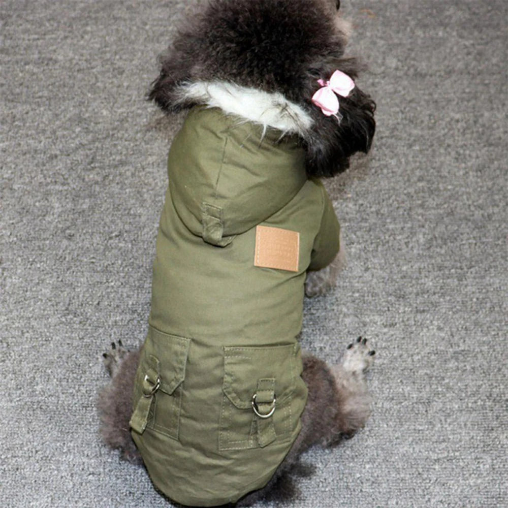 Winter Fashion Pet Dog Jackets for Small Medium Dogs Thicken Warm Chihuahua Yorkies Hoodie Pets Coats Clothing