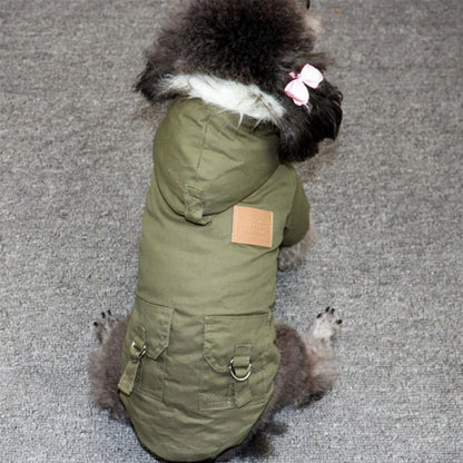 Winter Fashion Pet Dog Jackets for Small Medium Dogs Thicken Warm Chihuahua Yorkies Hoodie Pets Coats Clothing