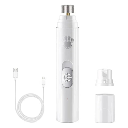 Pet Nail Clipper, Electric Dog Nail Grinder, USB Rechargeable Pet Nail Trimmer Painless with Polisher Wheel for Small/Large Pets