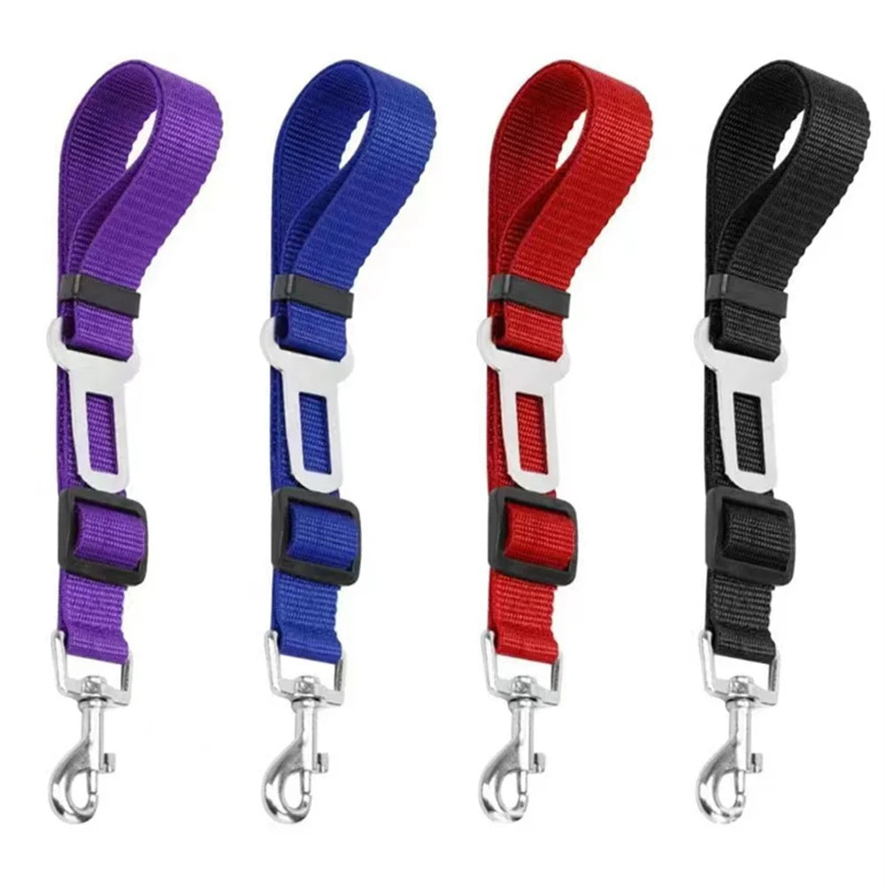 Pet Cat Dog Car Seat Belt Adjustable Pet Dog Seat Breakaway Solid Car Harness Outdoor Travel Safety Protector Pets Accessories