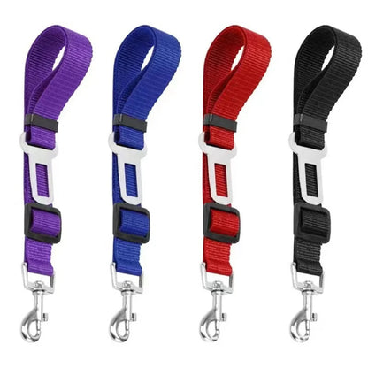 Pet Cat Dog Car Seat Belt Adjustable Pet Dog Seat Breakaway Solid Car Harness Outdoor Travel Safety Protector Pets Accessories