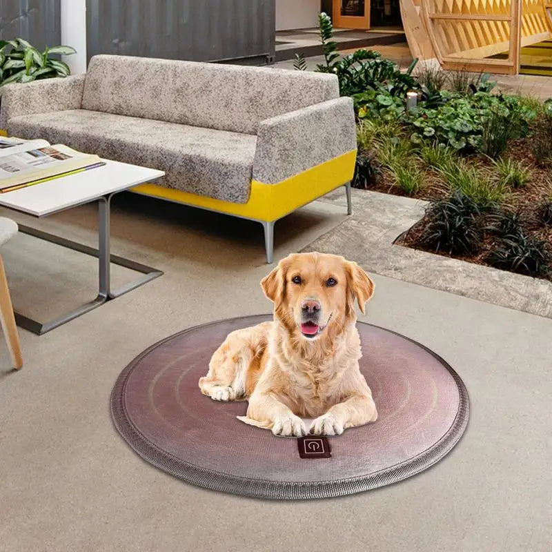 Heating Pad For Pets Anti Slip Cat Heated Pad With 3 Heating Level Durable Pet Warming Pad Auto Shut Off Heated Cushion