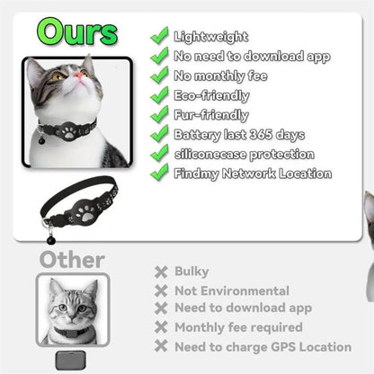 Cat Trackers GPS Cat Tracker Collar Pet Kitten GPS Collar Multifunctional Pet Smart GPS Trackers Pets Accessories iOS compatible