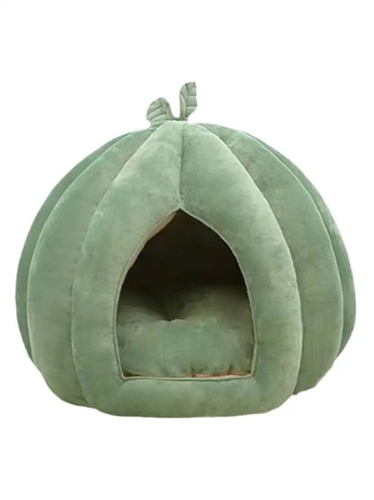 Pumpkin Cat Bed Pet House Enclosed Cat Nest Deep Sleep Comfort In Winter Cat Bed Pets Tent For Kittens Small Dogs Pet Supply