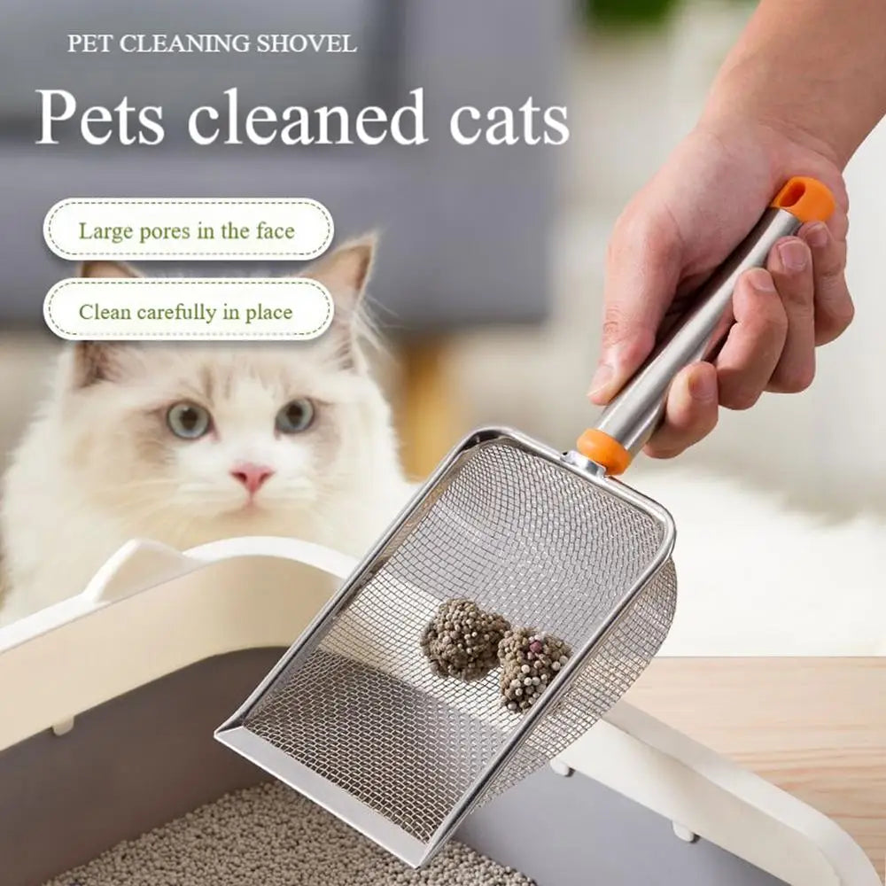 Pets Litter Sand Shovel Ergonomic Handle Deep Shovel Pet Cleaning Tool Pooper Scooper For Cats Waste Receptacles Pet Toilet