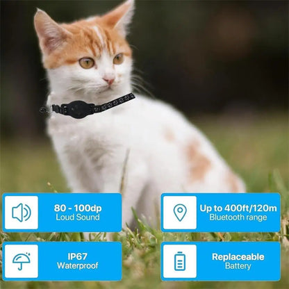 Cat Trackers GPS Cat Tracker Collar Pet Kitten GPS Collar Multifunctional Pet Smart GPS Trackers Pets Accessories iOS compatible