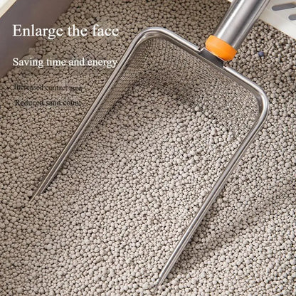 Pets Litter Sand Shovel Ergonomic Handle Deep Shovel Pet Cleaning Tool Pooper Scooper For Cats Waste Receptacles Pet Toilet