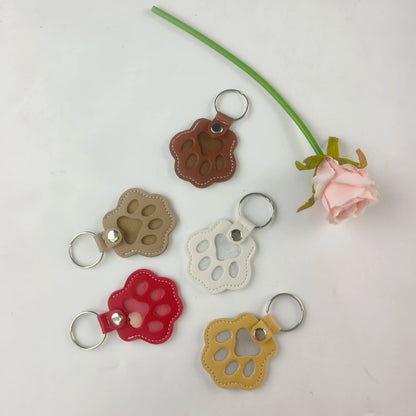 Leather Keychain Creativity Pets Hair Storage Hanging Decorations Cat Dog Hair Elegant Cute Handbag Hanging Decorations