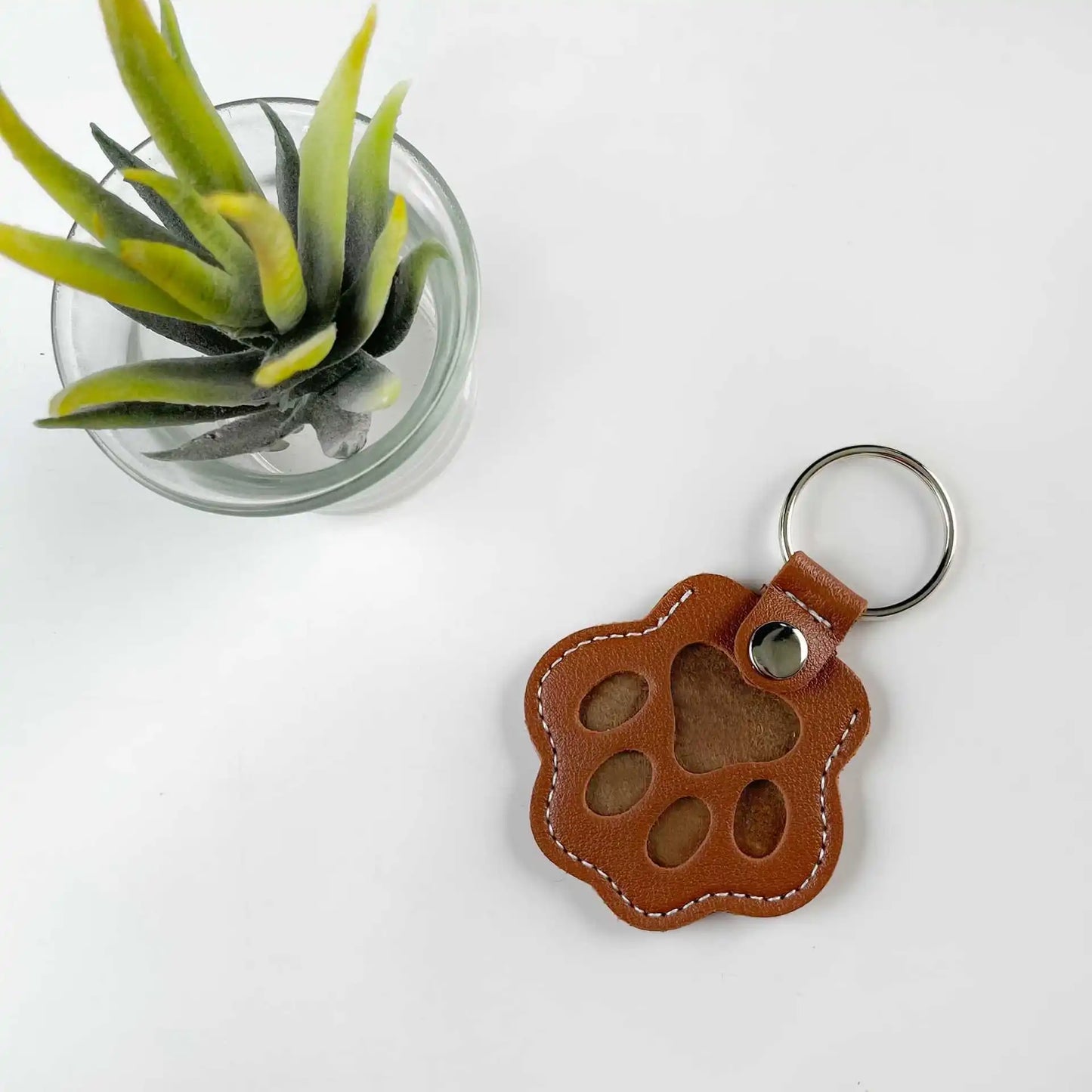 Leather Keychain Creativity Pets Hair Storage Hanging Decorations Cat Dog Hair Elegant Cute Handbag Hanging Decorations
