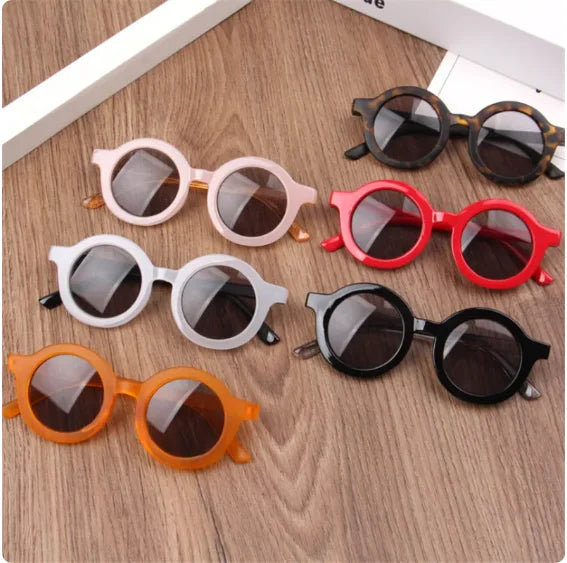 Fashion Pet Products Sunglasses Retro Solid Color Round Convenience Glasses Eyeglass For Pet Photos Props Accessories