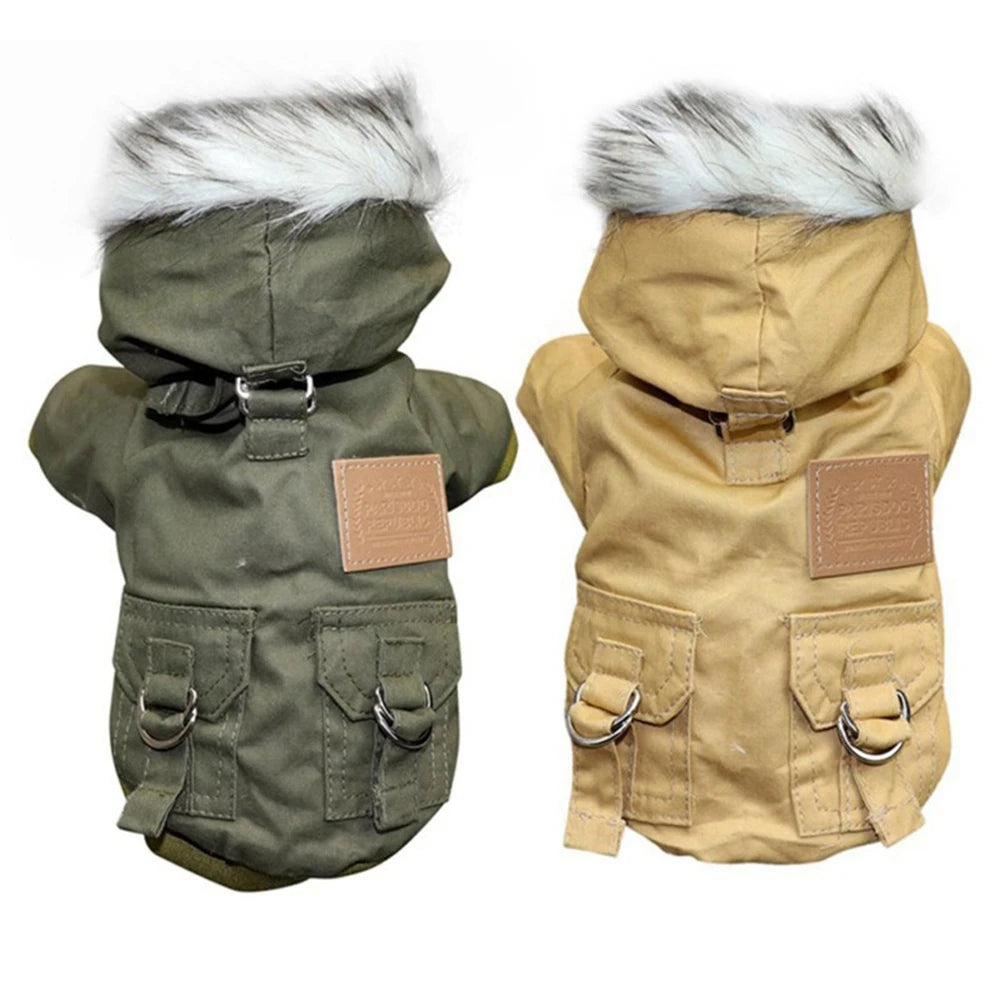 Winter Fashion Pet Dog Jackets for Small Medium Dogs Thicken Warm Chihuahua Yorkies Hoodie Pets Coats Clothing