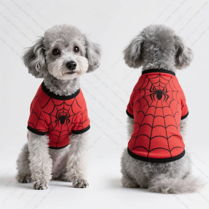 2025 Pet Summer Clothing Dog Vest Spider-Man Design Fresh And Cute Exclusive For Cute Pets  Quick Drying And Breathable