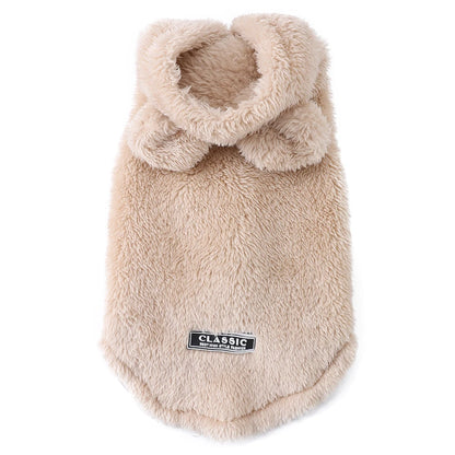 Soft Dog Hoodies For Winter Fleece Warm Pet Hoodies For Small Medium Dogs Cats Rabbit Ear Funny Pets Costume Cute Yorkshire Coat