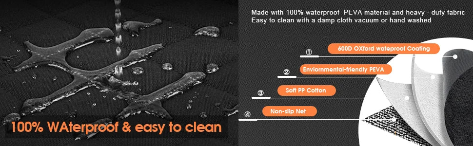 Dog Car Seat Cover for Pets 100% Waterproof Seat Cover Hammock Scratch Proof Nonslip Durable Soft Back Seat Cover for Cars Truck