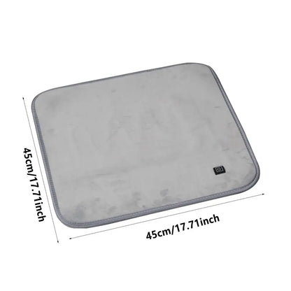 Heating Pad For Pets Anti Slip Cat Heated Pad With 3 Heating Level Durable Pet Warming Pad Auto Shut Off Heated Cushion