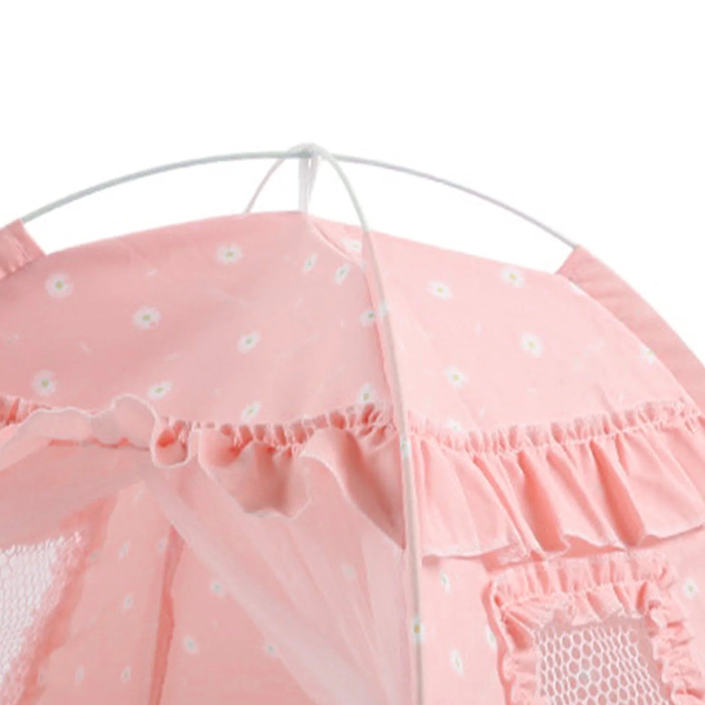 ZK20 Pet Dog Tent House Floral Print Enclosed Cat Tent Bed Indoor Folding Portable Comfortable Kitten Bed Kennel For Small Pets