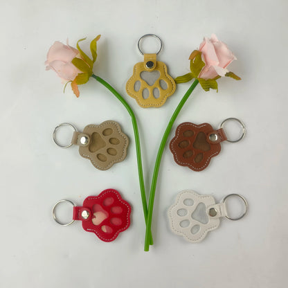 Leather Keychain Creativity Pets Hair Storage Hanging Decorations Cat Dog Hair Elegant Cute Handbag Hanging Decorations