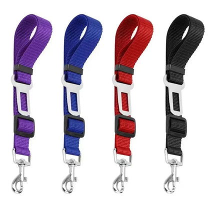 Pet Cat Dog Car Seat Belt Adjustable Pet Dog Seat Breakaway Solid Car Harness Outdoor Travel Safety Protector Pets Accessories