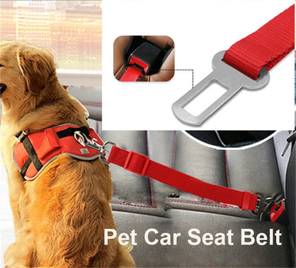 Pet Cat Dog Car Seat Belt Adjustable Pet Dog Seat Breakaway Solid Car Harness Outdoor Travel Safety Protector Pets Accessories
