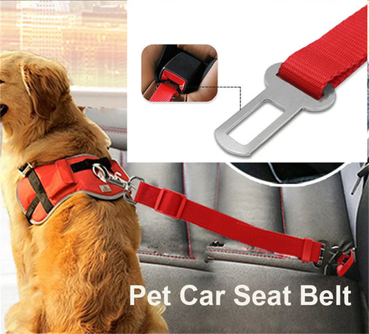 Pet Cat Dog Car Seat Belt Adjustable Pet Dog Seat Breakaway Solid Car Harness Outdoor Travel Safety Protector Pets Accessories