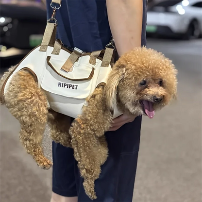 Pets Outdoor Carrying Bag Small Dogs And Medium-sized Cats with Harnesses Clip Adjustable Shoulder Handheld for Hiking Daily Use