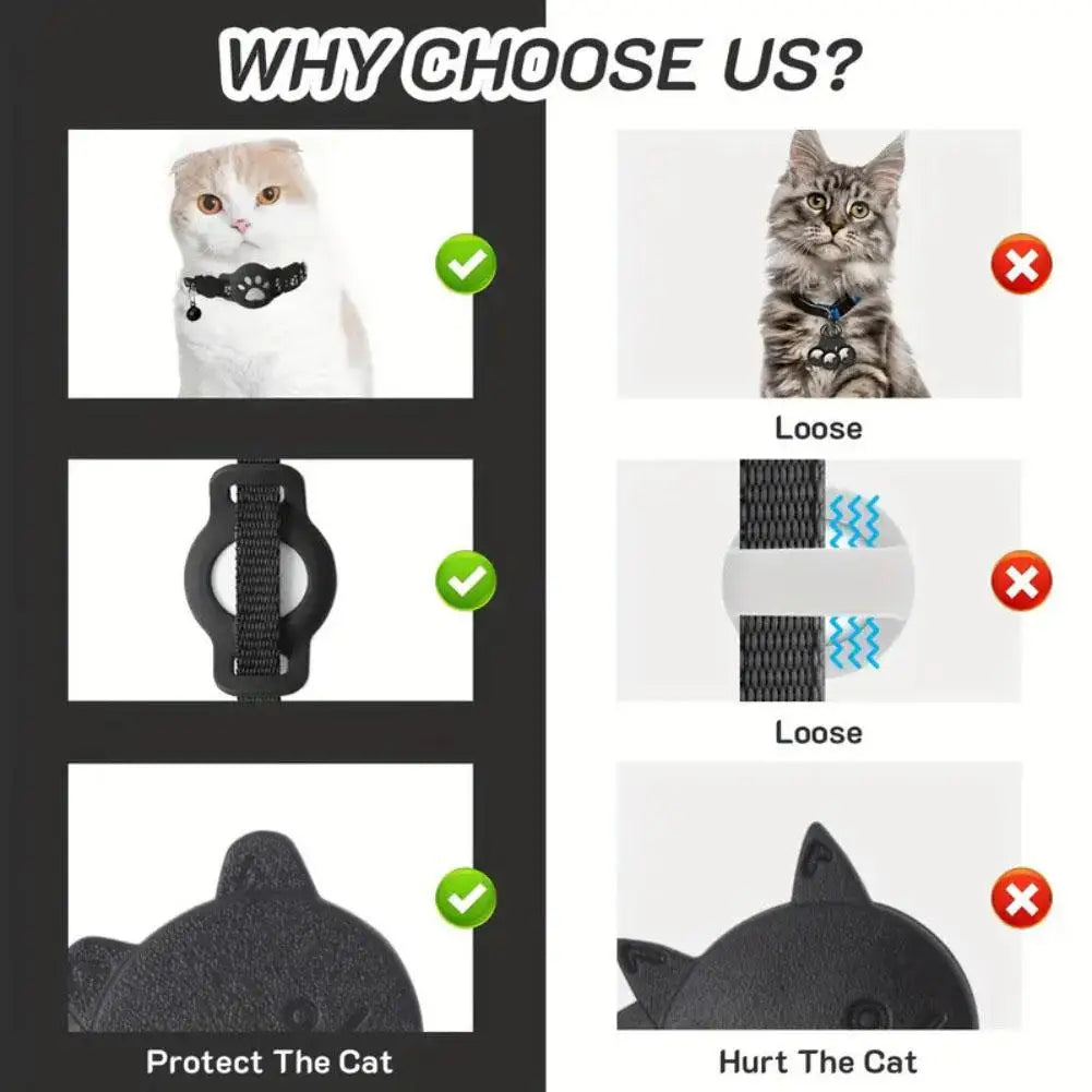 Cat Trackers GPS Cat Tracker Collar Pet Kitten GPS Collar Multifunctional Pet Smart GPS Trackers Pets Accessories iOS compatible