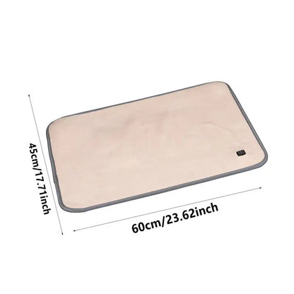 Heating Pad For Pets Anti Slip Cat Heated Pad With 3 Heating Level Durable Pet Warming Pad Auto Shut Off Heated Cushion