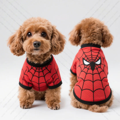 2025 Pet Summer Clothing Dog Vest Spider-Man Design Fresh And Cute Exclusive For Cute Pets  Quick Drying And Breathable