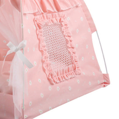 ZK20 Pet Dog Tent House Floral Print Enclosed Cat Tent Bed Indoor Folding Portable Comfortable Kitten Bed Kennel For Small Pets
