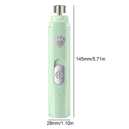 Pet Nail Clipper, Electric Dog Nail Grinder, USB Rechargeable Pet Nail Trimmer Painless with Polisher Wheel for Small/Large Pets