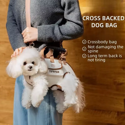 Pets Outdoor Carrying Bag Small Dogs And Medium-sized Cats with Harnesses Clip Adjustable Shoulder Handheld for Hiking Daily Use