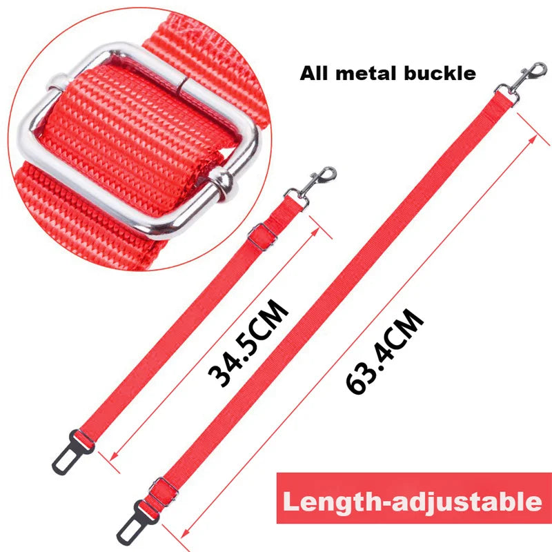 Pet Cat Dog Car Seat Belt Adjustable Pet Dog Seat Breakaway Solid Car Harness Outdoor Travel Safety Protector Pets Accessories